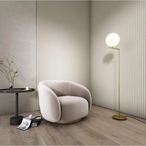 ONDA Fehér festhető Lamelio lamella falburkolat jobb oldali záróelem (3,2x270cm)