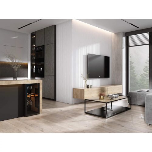 ONDA Fehér festhető Lamelio lamella falburkolat jobb oldali záróelem (3,2x270cm)