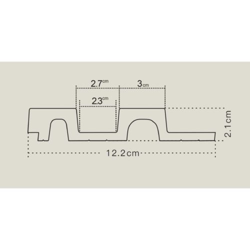 VASCO Aranytölgy Lamelio lamella falburkolat, vízálló beltéri falpanel (11,7x270cm)