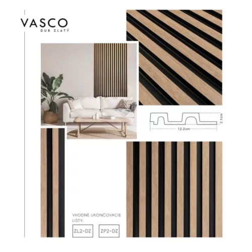 VASCO Aranytölgy Lamelio lamella jobb záróelem (3,2x270cm)