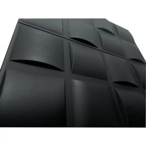 Polistar Pillow fekete modern design polisztirol panel (50x50cm)