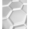 Polistar Hexagon fehér festhető falpanel (50×50 cm)