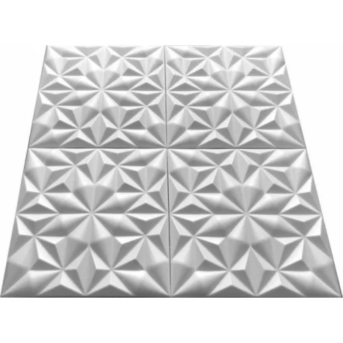Polistar Onyx fehér festhető polisztirol falpanel (50x50cm)