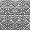 Polistar Onyx szürke design polisztirol falpanel burkolat (50x50cm)