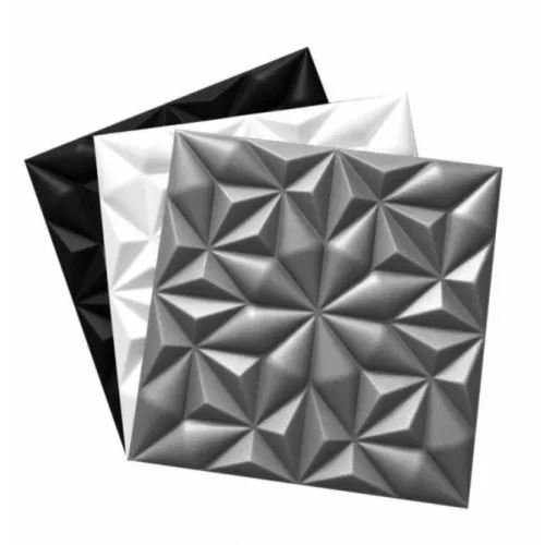 Polistar Onyx fekete mintás beltéri polisztirol falpanel (50x50cm)