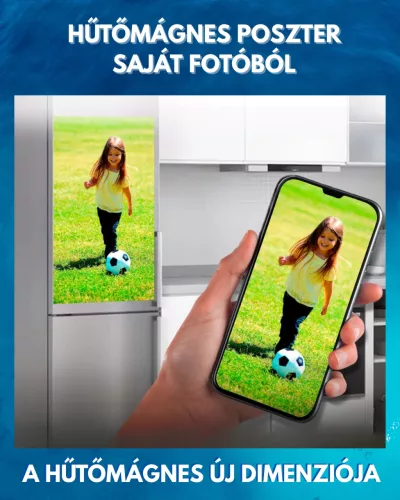 Hűtőmágnes poszter - Saját fotóból 52x70 cm
