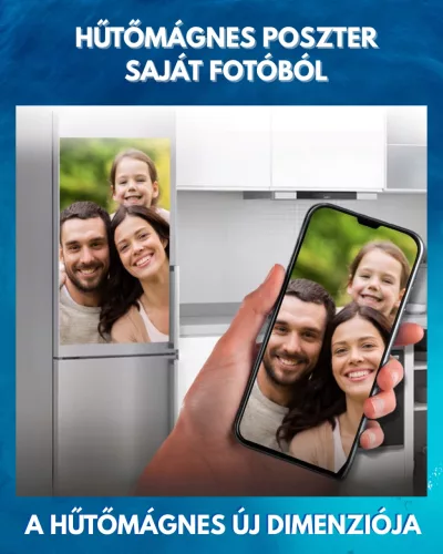 Hűtőmágnes poszter - Saját fotóból 52x70 cm