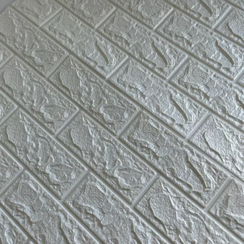 White Brick - Fehér tégla szivacsos öntapadós 3d falmatrica