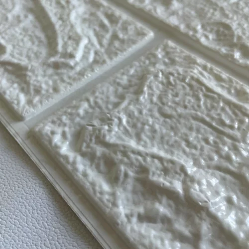 White Brick - Fehér tégla szivacsos öntapadós 3d falmatrica