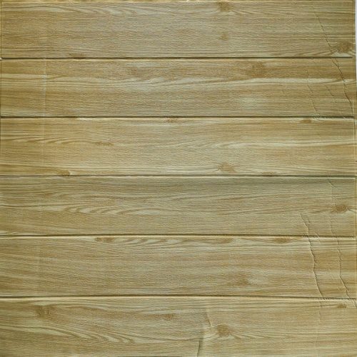 Bleached pine board - Világos fenyő deszka szivacsos öntapadós 3d falmatrica