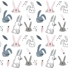 Dimex tapéta, Nyuszi mintás, 7,5m2/tekercs