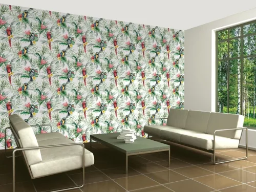 Dimex tapéta, Papagáj mintás, 7,5m2/tekercs