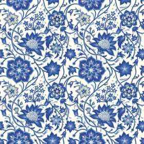 Dimex tapéta, Kék virágok mintás, 7,5m2/tekercs
