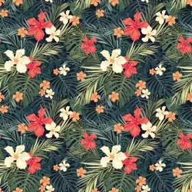 Dimex tapéta, Virág és levél mintás, 7,5m2/tekercs